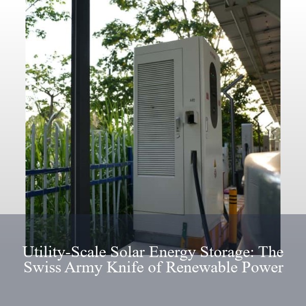 Utility-Scale Solar Energy Storage: The Swiss Army Knife of Renewable Power